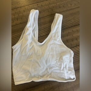 Nikibiki White Cross Crop top